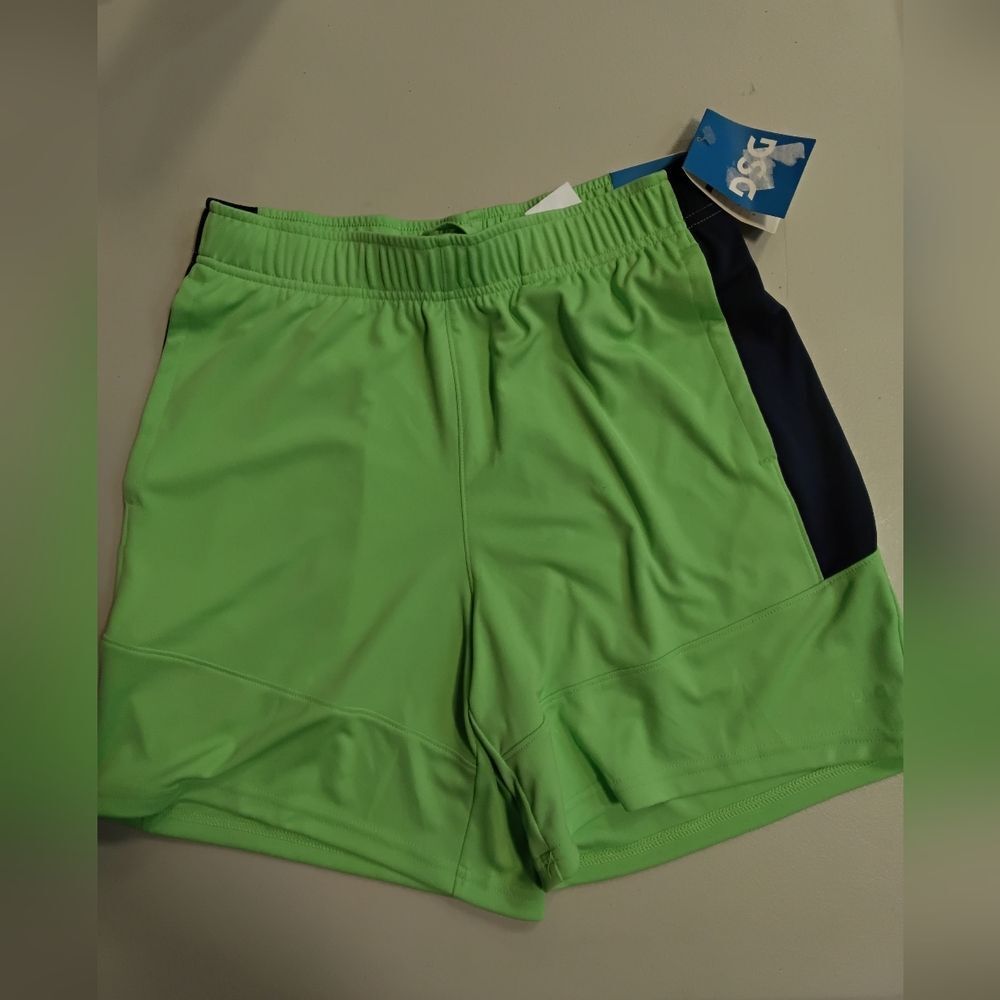 DSG Lime and Navy Knit Preformance Shorts